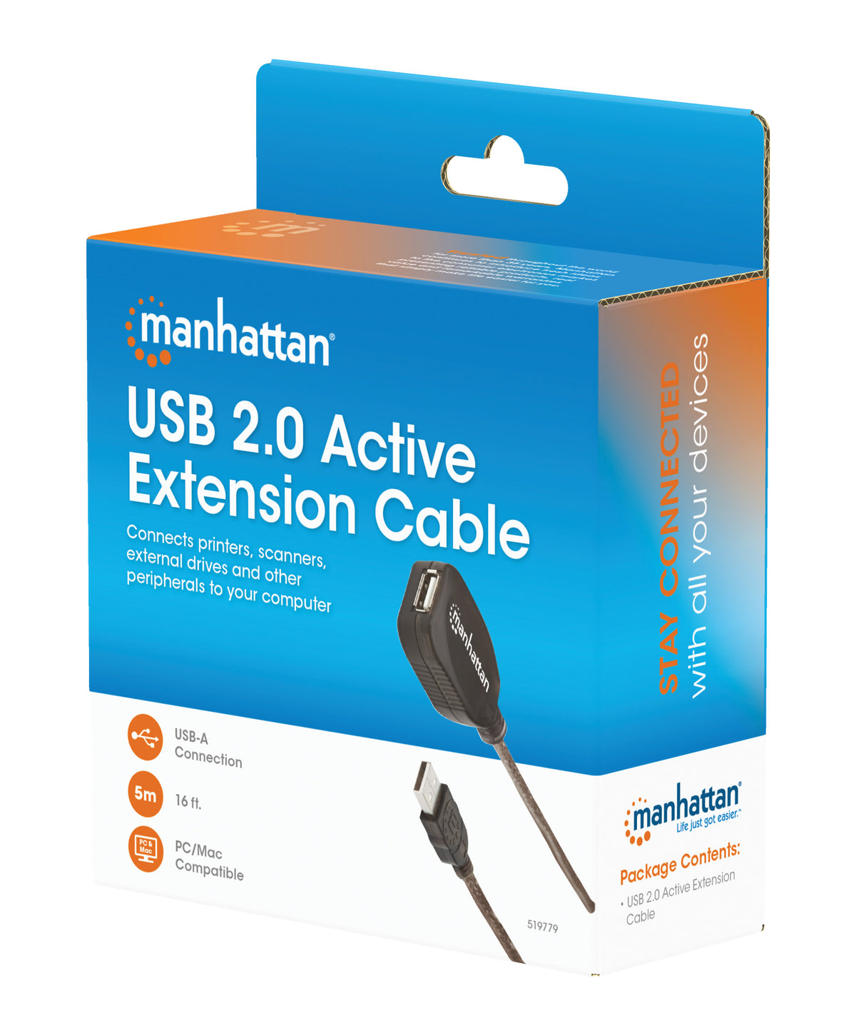 Hi-Speed USB 2.0 Active Extension Cable Packaging Image 2