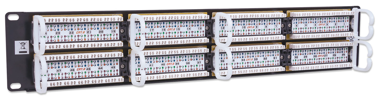 Cat6 48-Port Patch Panel, 2U Image 5
