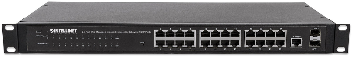 24-Port Web-Managed Gigabit Ethernet Switch with 2 SFP Ports Image 6