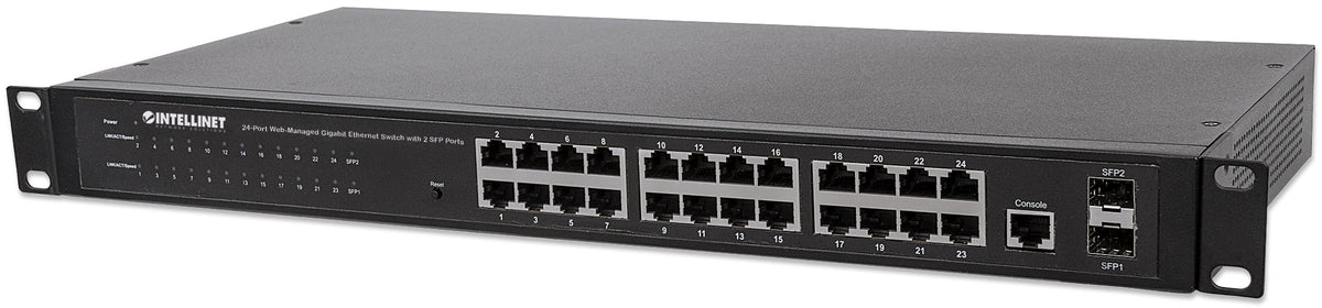 24-Port Web-Managed Gigabit Ethernet Switch with 2 SFP Ports Image 7