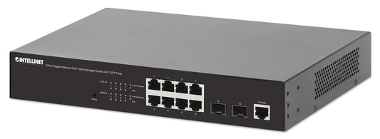 8-Port Gigabit Ethernet PoE+ Web-Managed Switch with 2 SFP Ports Image 1