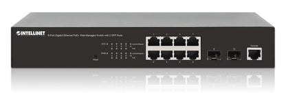 8-Port Gigabit Ethernet PoE+ Web-Managed Switch with 2 SFP Ports Image 6