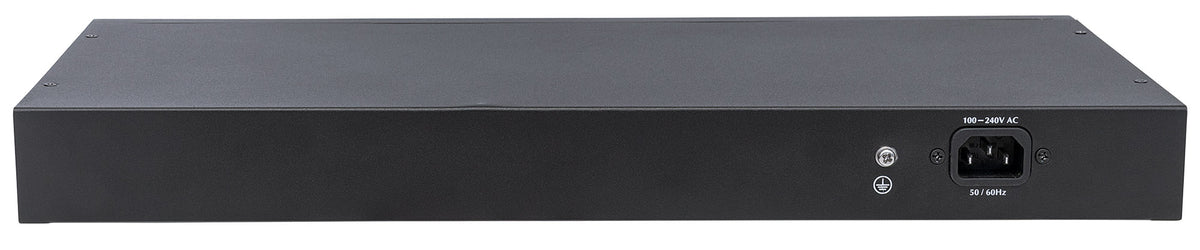 24-Port Gigabit Ethernet PoE+ Switch with 2 SFP Ports and LCD Screen Image 5