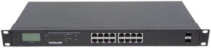 16-Port Gigabit Ethernet PoE+ Switch with 2 SFP Ports and LCD Screen Image 7