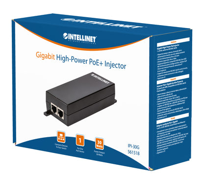 Gigabit High-Power PoE+ Injector 30W Packaging Image 2