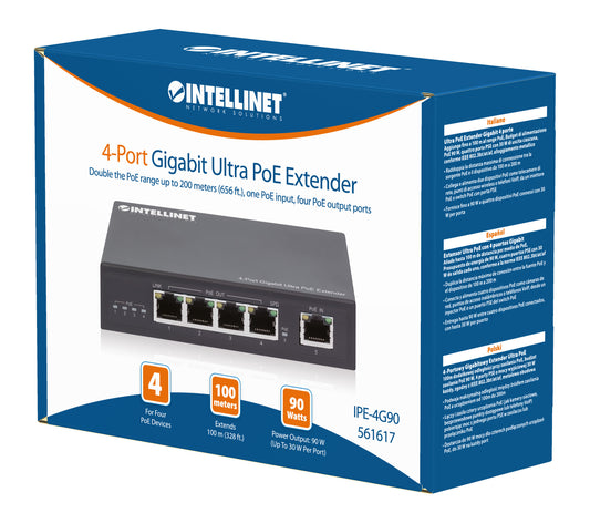 4-Port Gigabit Ultra PoE Extender Packaging Image 2