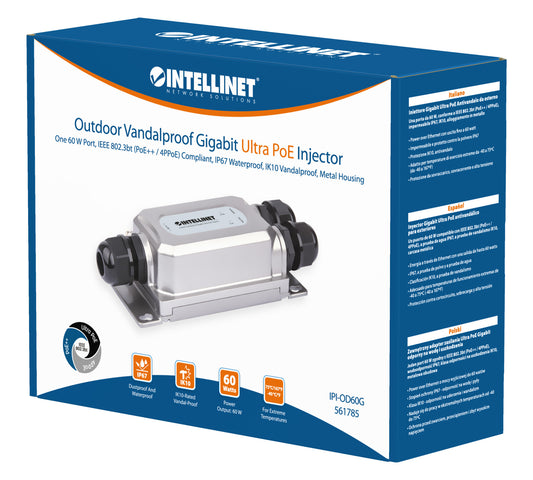 Outdoor Vandalproof Gigabit PoE++ Injector 60W Packaging Image 2