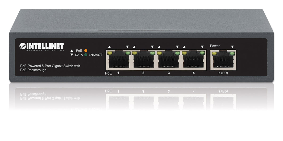 PoE-Powered 5-Port Gigabit Switch with PoE Passthrough Image 6