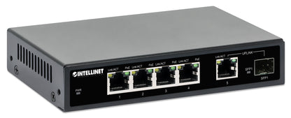 5-Port Gigabit Ethernet PoE+ Switch with SFP Port Image 3
