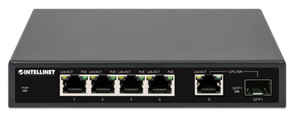 5-Port Gigabit Ethernet PoE+ Switch with SFP Port Image 4