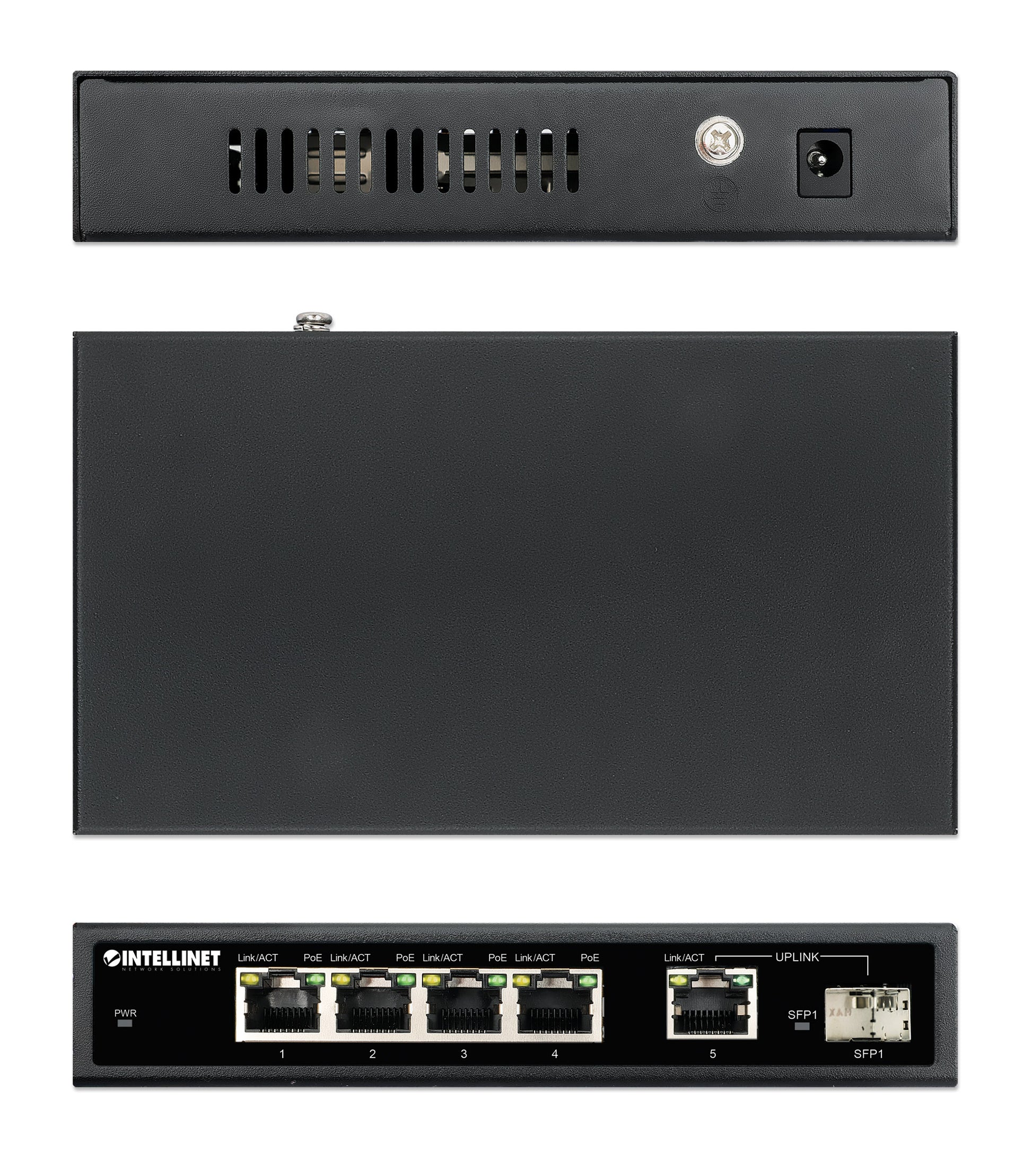 5-Port Gigabit Ethernet PoE+ Switch with SFP Port Image 7