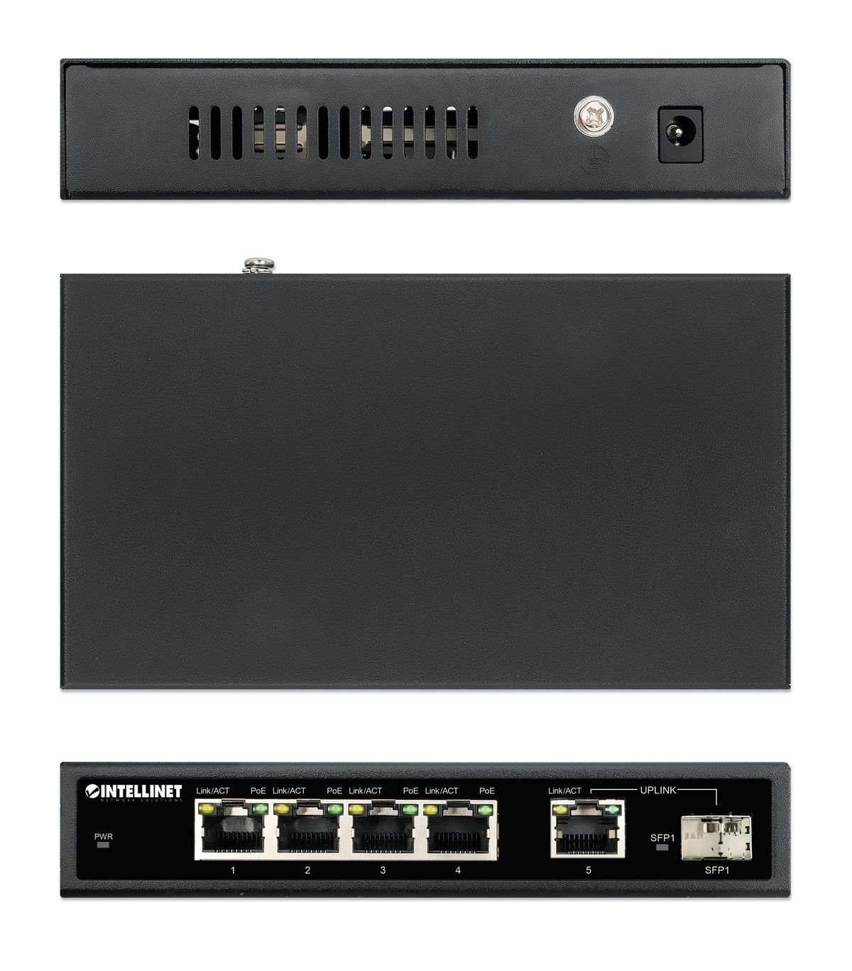 5-Port Gigabit Ethernet PoE+ Switch with SFP Port Image 7