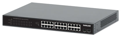 24-Port Gigabit Ethernet PoE+ Switch with 2 SFP Ports Image 1