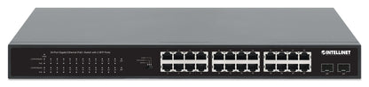 24-Port Gigabit Ethernet PoE+ Switch with 2 SFP Ports Image 4