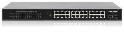 24-Port Gigabit Ethernet PoE+ Switch with 2 SFP Ports Image 6