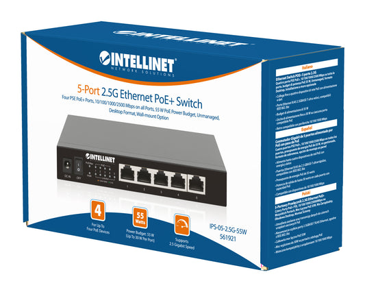 5-Port 2.5G Ethernet PoE+ Switch Packaging Image 2