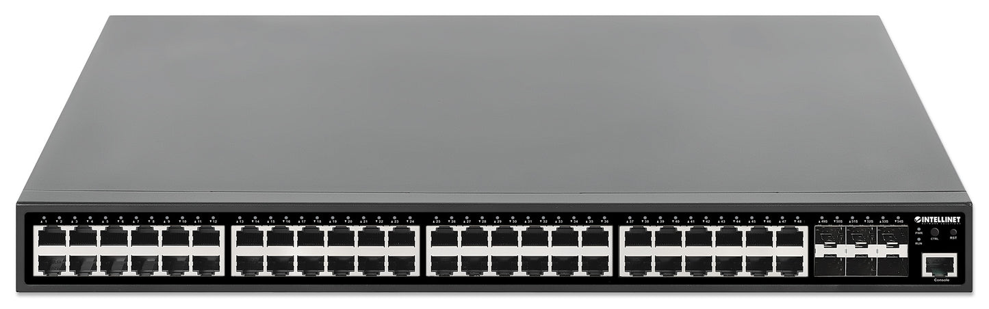 54-Port L2+ Fully Managed PoE+ Switch with 48 Gigabit Ethernet Ports and 6 SFP+ Uplinks Image 4