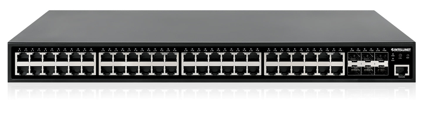 54-Port L2+ Fully Managed PoE+ Switch with 48 Gigabit Ethernet Ports and 6 SFP+ Uplinks Image 6