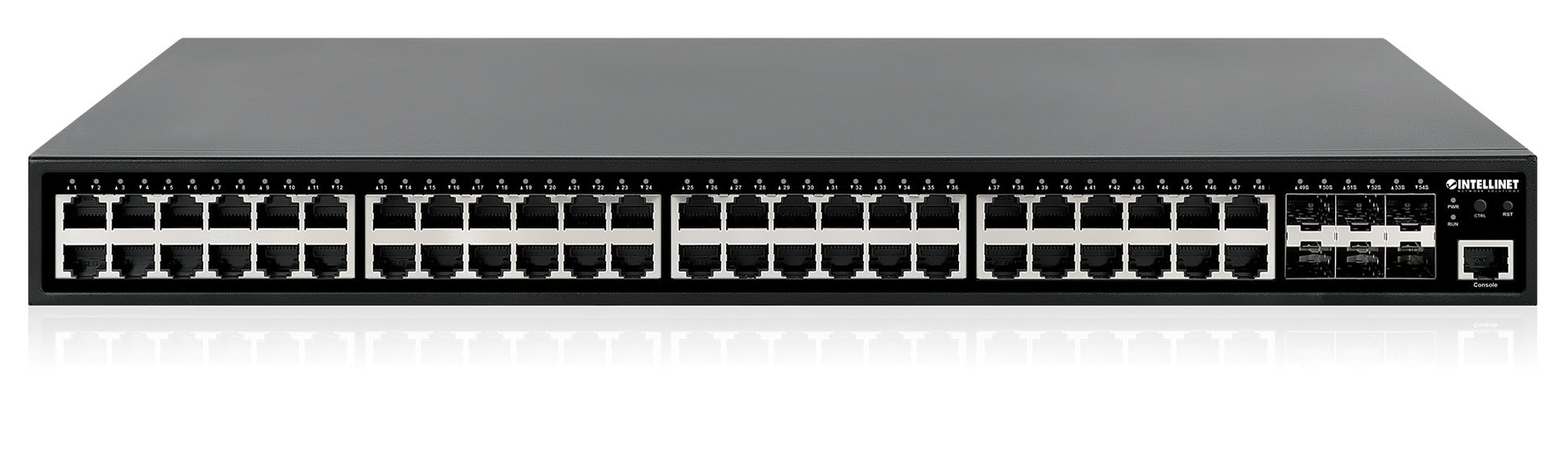 54-Port L2+ Fully Managed PoE+ Switch with 48 Gigabit Ethernet Ports and 6 SFP+ Uplinks Image 6