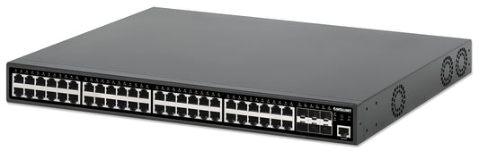 54-Port L2+ Fully Managed PoE+ Switch with 48 Gigabit Ethernet Ports and 6 SFP+ Uplinks Image 1