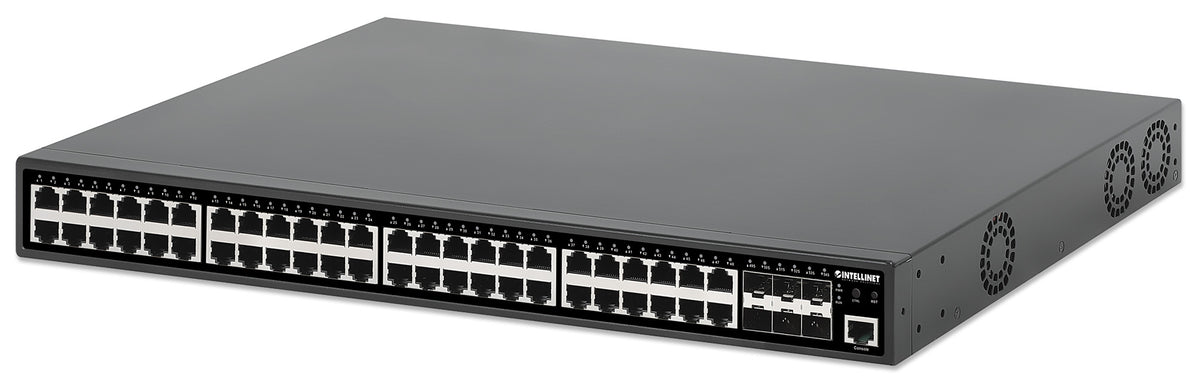 54-Port L2+ Fully Managed PoE+ Switch with 48 Gigabit Ethernet Ports and 6 SFP+ Uplinks Image 1