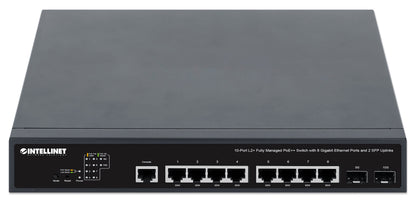 10-Port L2+ Fully Managed PoE++ Switch with 8 Gigabit Ethernet Ports and 2 SFP Uplinks Image 4