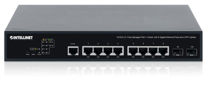 10-Port L2+ Fully Managed PoE++ Switch with 8 Gigabit Ethernet Ports and 2 SFP Uplinks Image 6