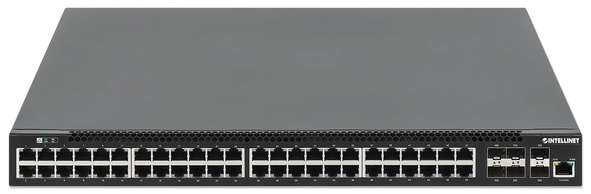 54-Port L3 Fully Managed PoE+ Switch with 48 Gigabit Ethernet Ports and 6 SFP+ Uplinks Image 4