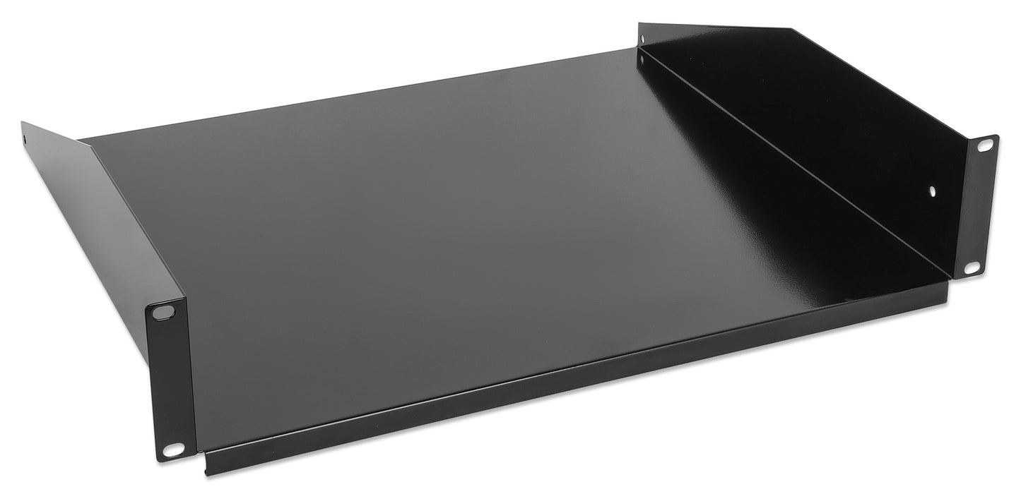 19" Cantilever Shelf, 2U, 400 mm (15.8 in.) Depth, Black Image 2