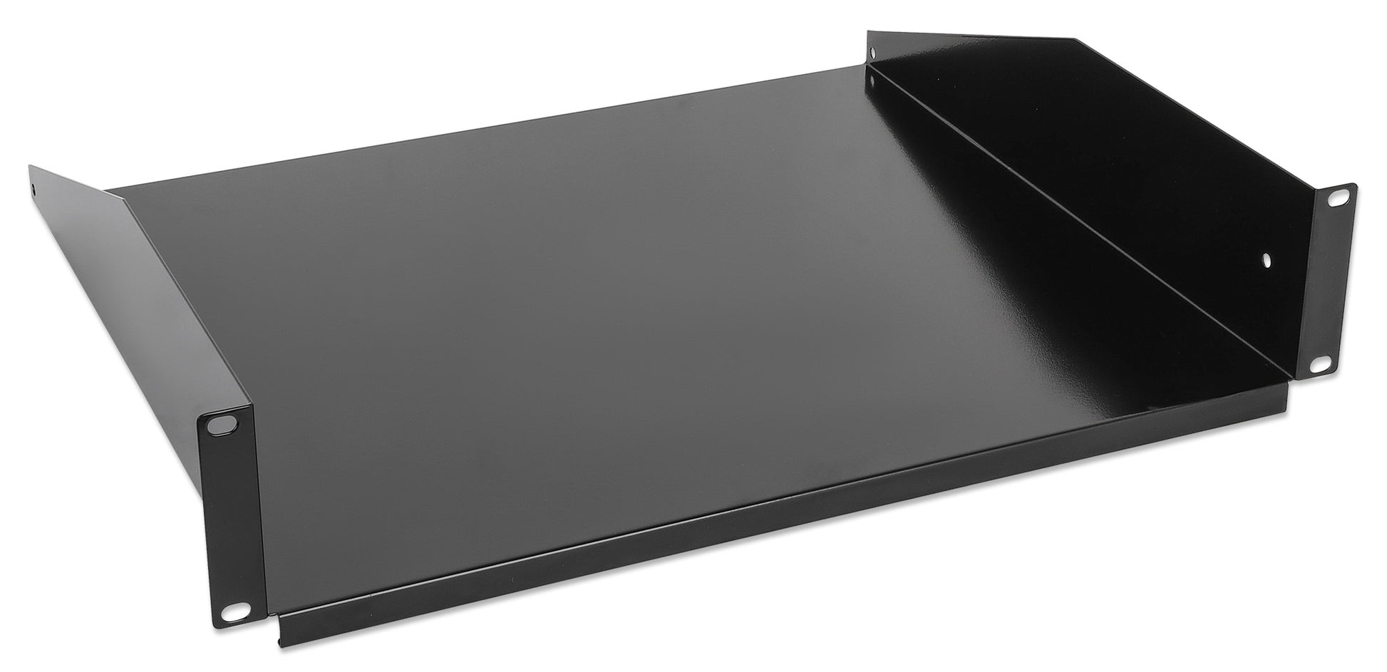 19" Cantilever Shelf, 2U, 400 mm (15.8 in.) Depth, Black Image 2