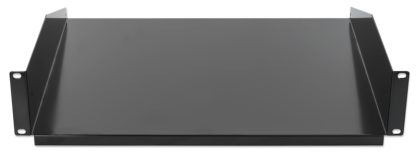 19" Cantilever Shelf, 2U, 400 mm (15.8 in.) Depth, Black Image 3