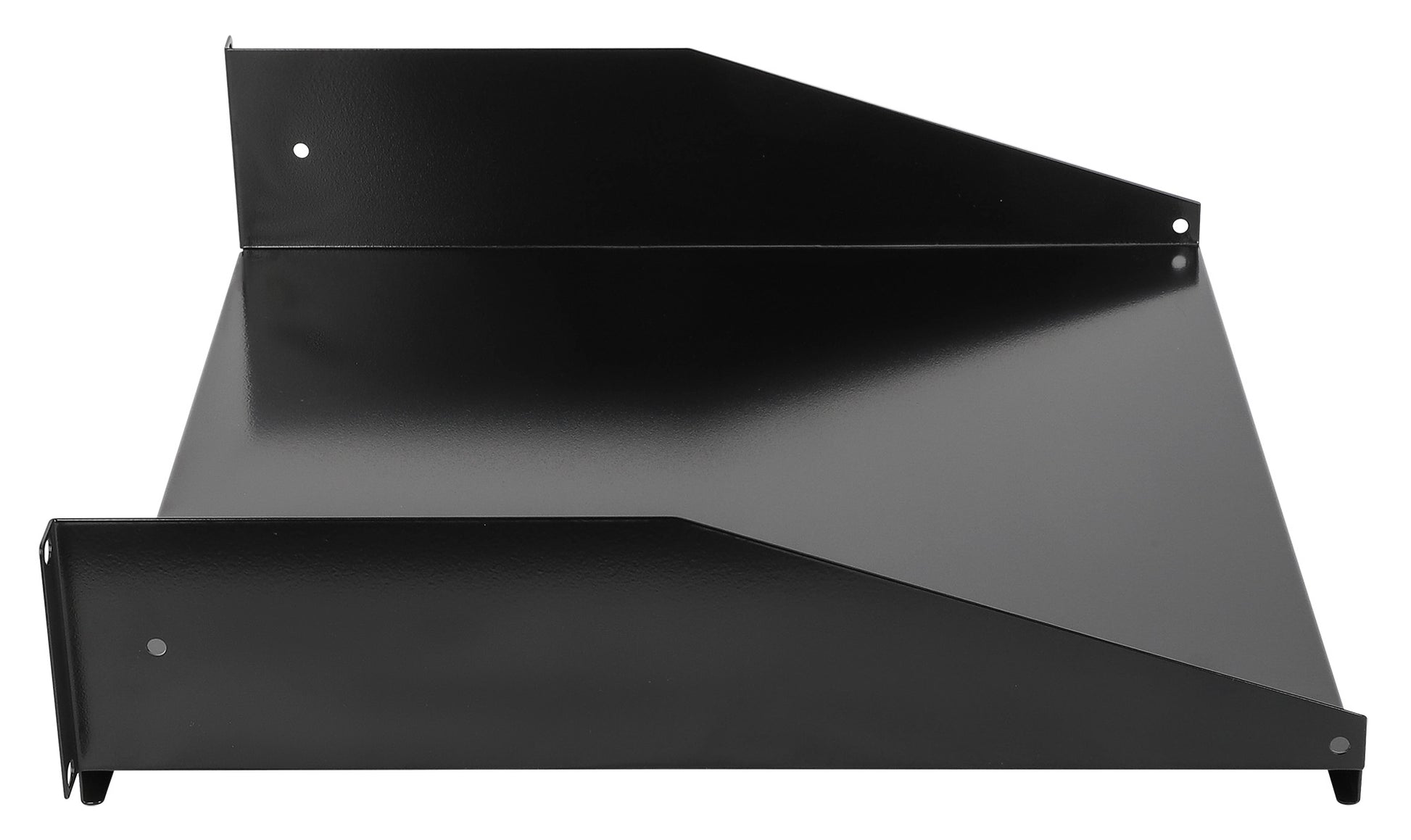 19" Cantilever Shelf, 2U, 400 mm (15.8 in.) Depth, Black Image 4