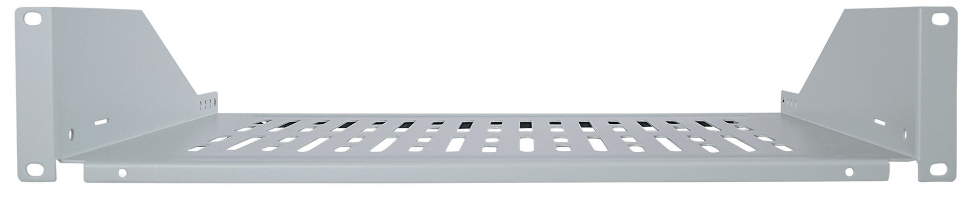 19" Cantilever Shelf, 2U, 350 mm (13.8 in.) Depth, Gray Image 3