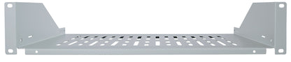 19" Cantilever Shelf, 2U, 350 mm (13.8 in.) Depth, Gray Image 3