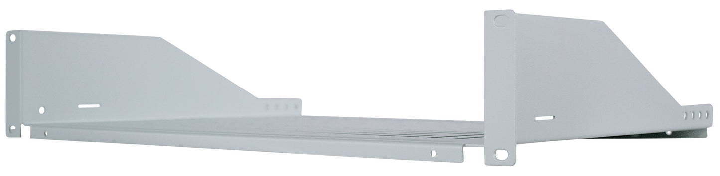 19" Cantilever Shelf, 2U, 350 mm (13.8 in.) Depth, Gray Image 1