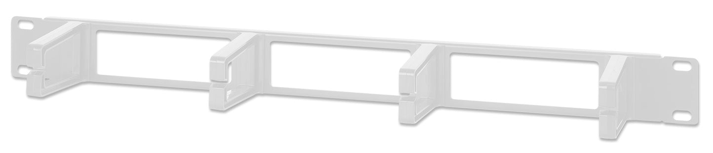 19" Cable Management Panel, 1U, Gray Image 1