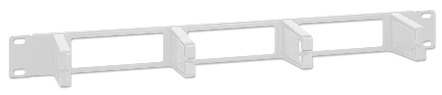 19" Cable Management Panel, 1U, Gray Image 2
