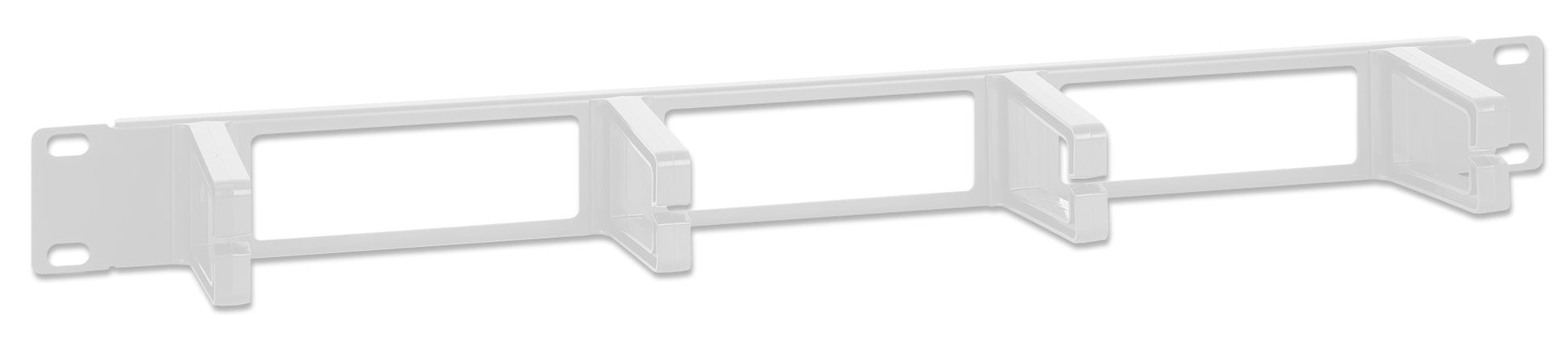 19" Cable Management Panel, 1U, Gray Image 2