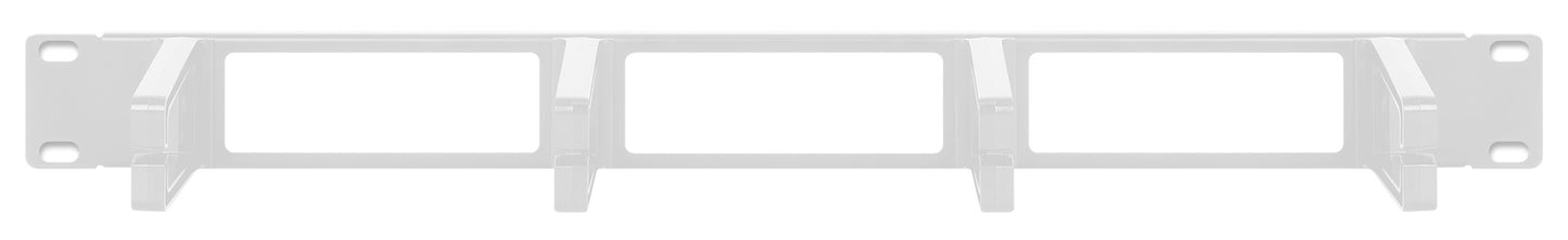 19" Cable Management Panel, 1U, Gray Image 3