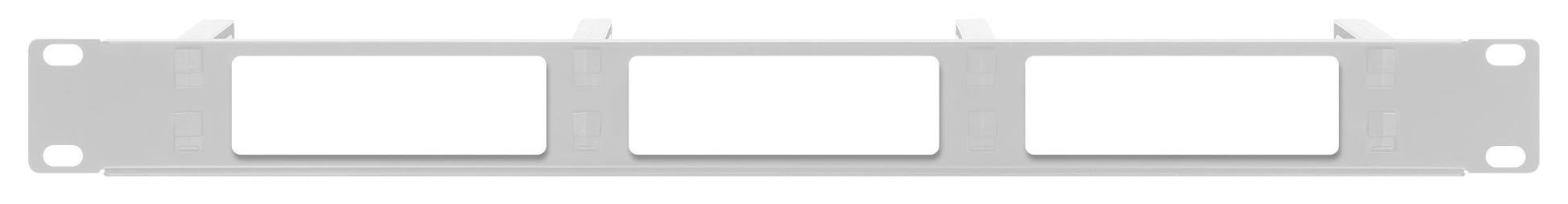 19" Cable Management Panel, 1U, Gray Image 4
