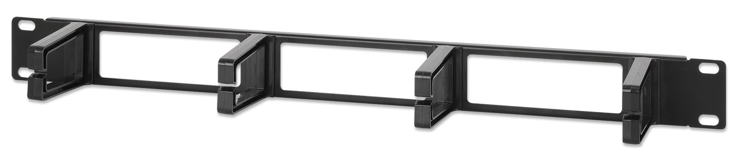 19" Cable Management Panel, 1U, Black Image 1
