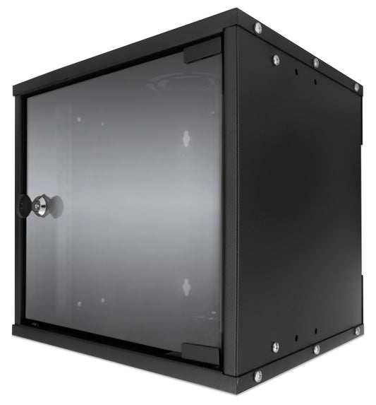 10" Wallmount Cabinet, 6U, 300 mm (11.8 in.) Depth, Black Image 1