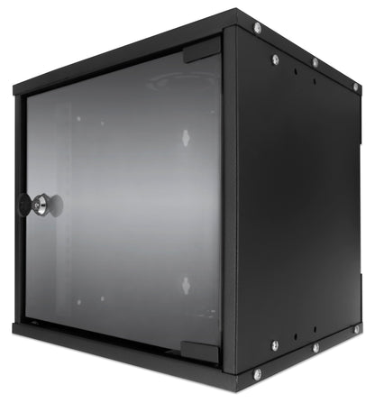 6U 10" Wallmount Cabinet, 300 mm (11.8 in.) Depth, Black Image 1