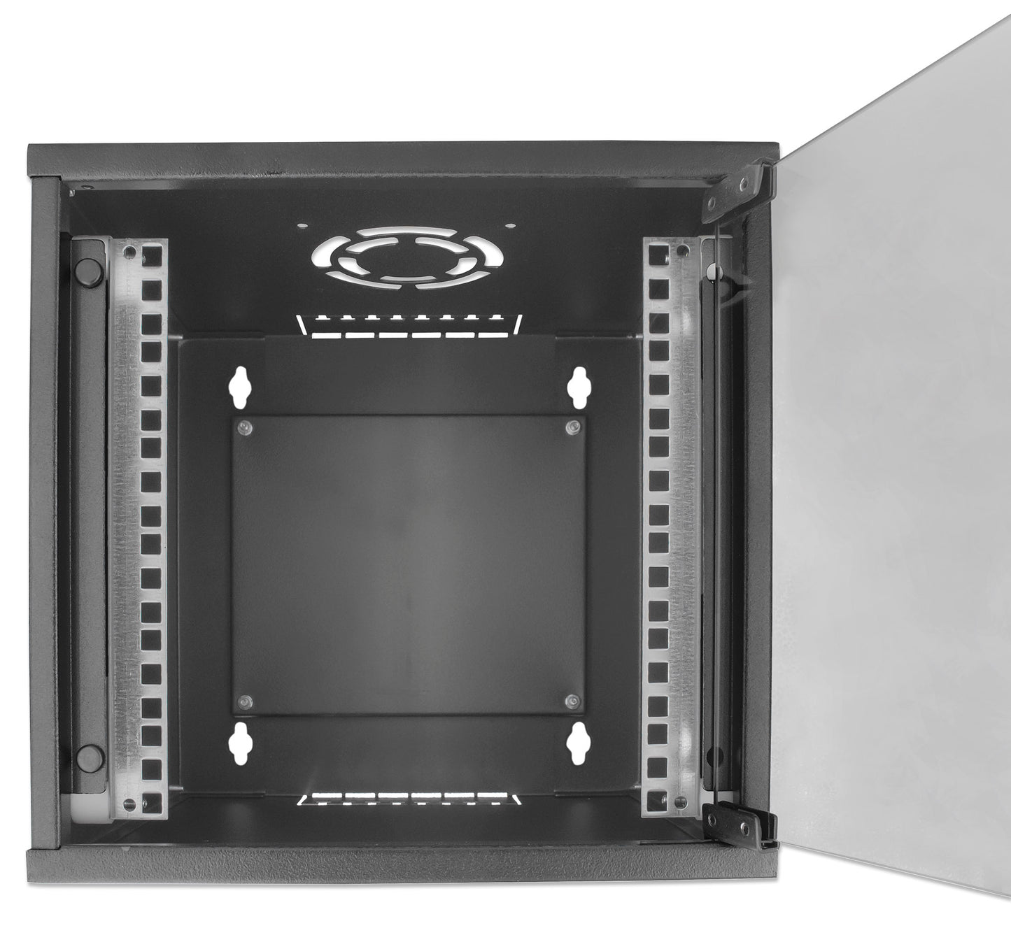 6U 10" Wallmount Cabinet, 300 mm (11.8 in.) Depth, Black Image 9