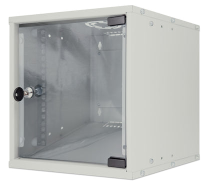 10" Wallmount Cabinet, 6U, 300 mm (11.8 in.) Depth, Gray Image 1
