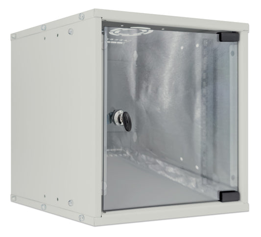 10" Wallmount Cabinet, 6U, 300 mm (11.8 in.) Depth, Gray Image 2