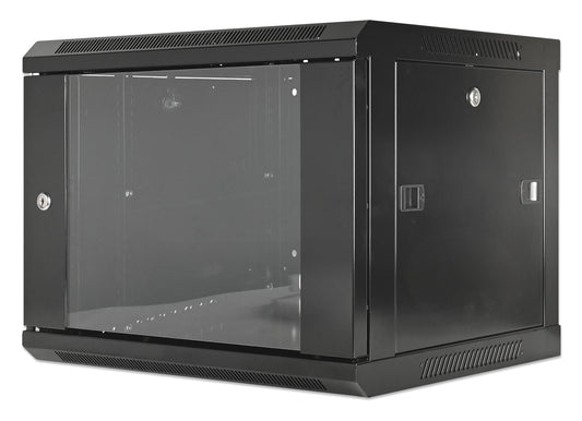 19" Wallmount Cabinet, 6U, 450 mm (17.7 in.) Depth, Black Image 1