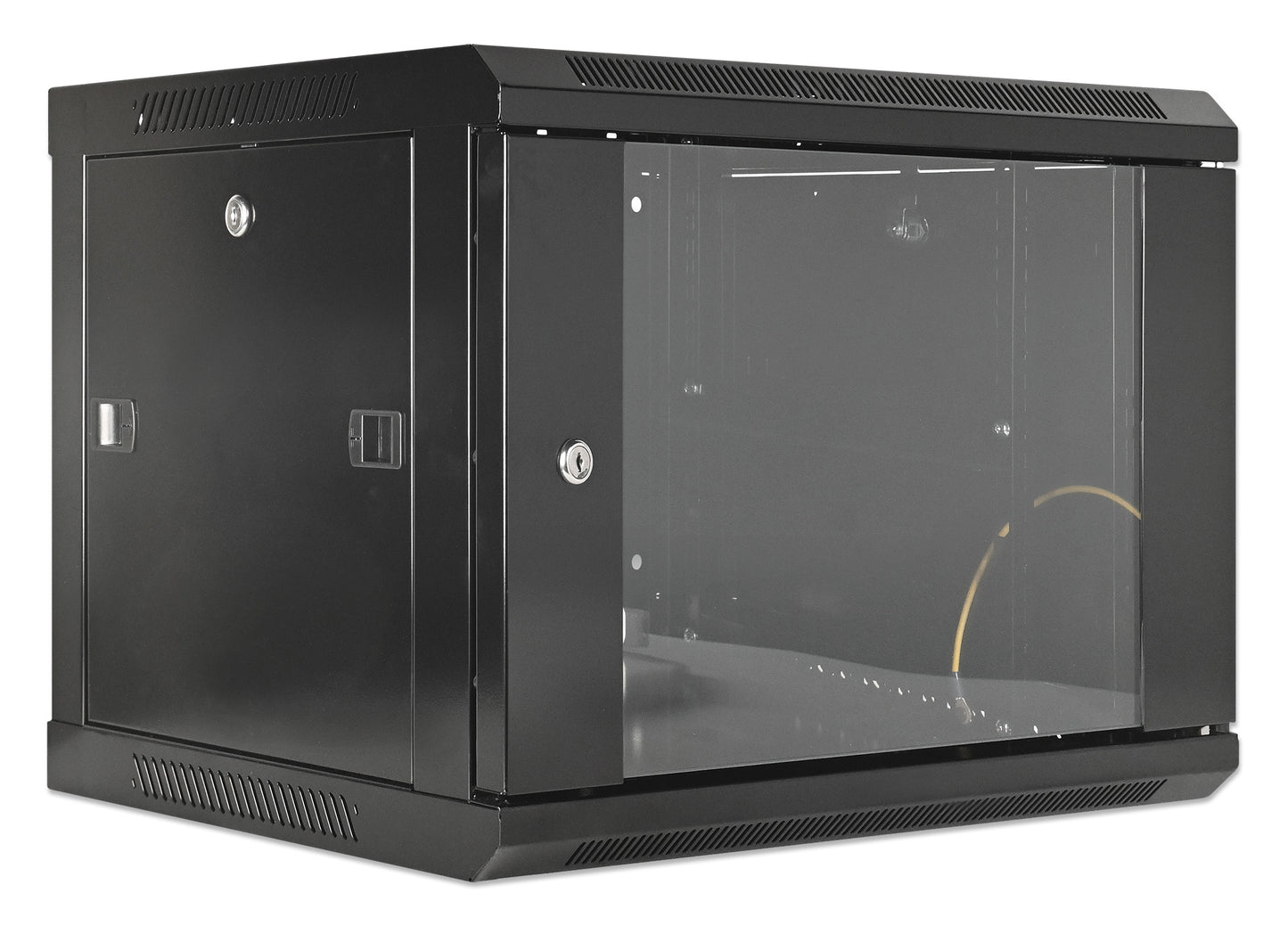 19" Wallmount Cabinet, 6U, 450 mm (17.7 in.) Depth, Black Image 2