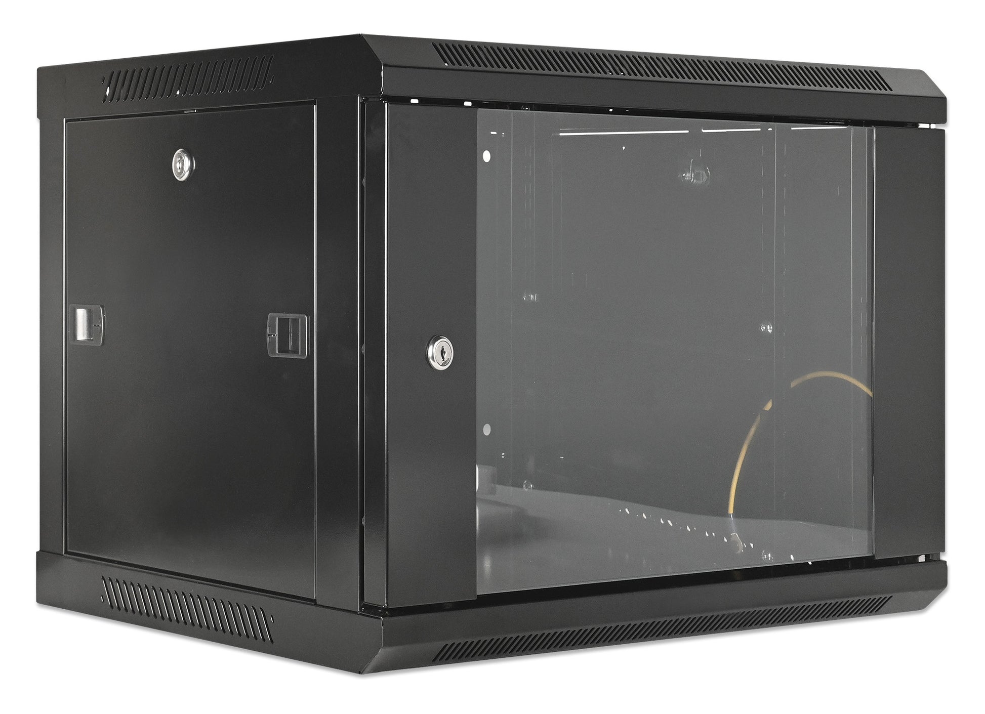 19" Wallmount Cabinet, 6U, 450 mm (17.7 in.) Depth, Black Image 2