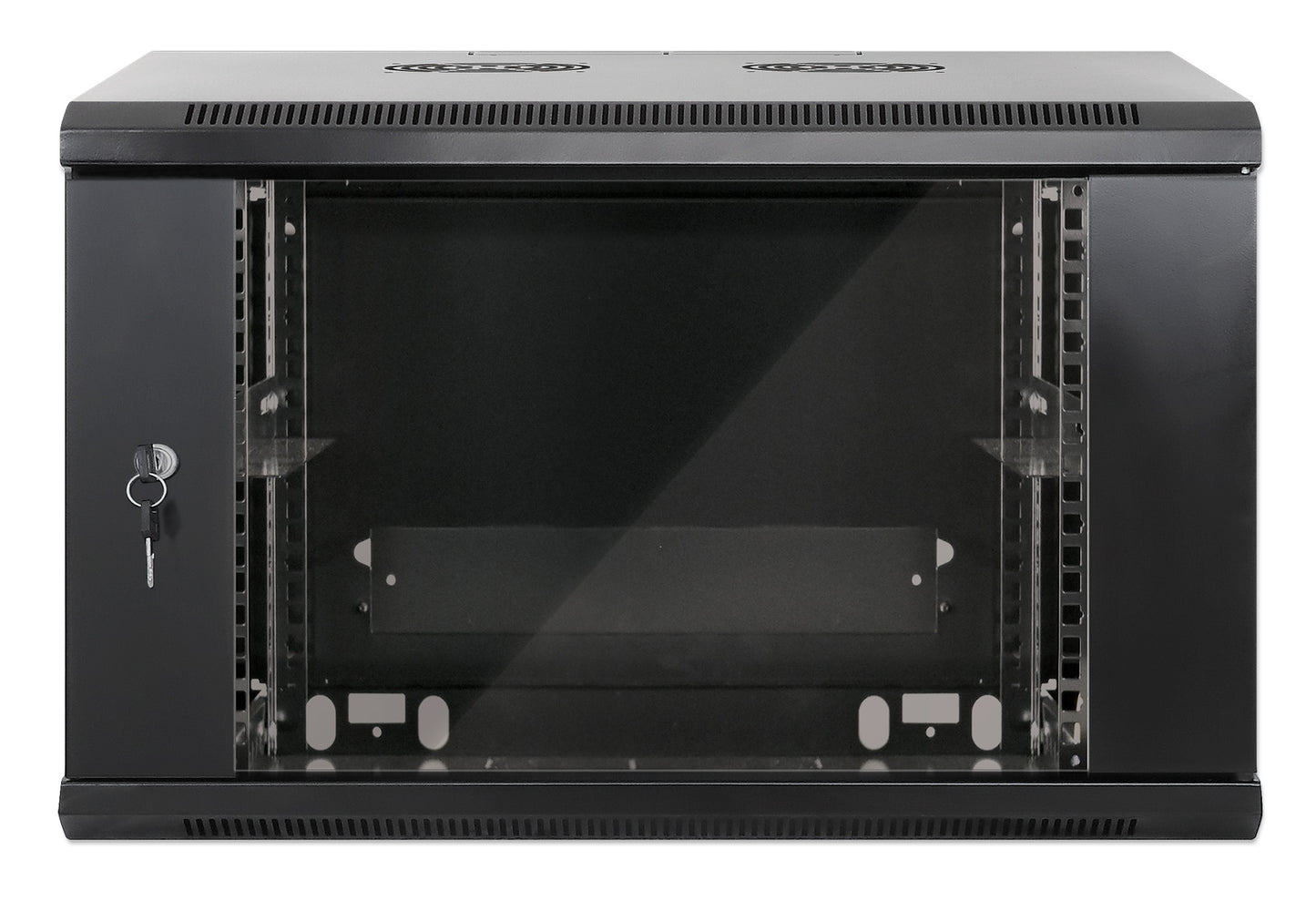 19" Wallmount Cabinet, 6U, 450 mm (17.7 in.) Depth, Black Image 3